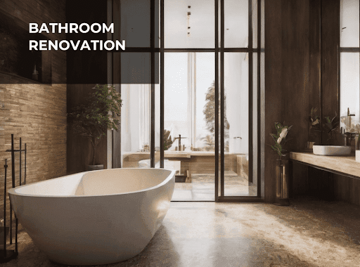 Bathroom renovation with vanity top